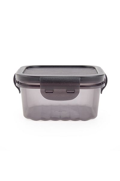 Qlüx Qlux Leak Proof Storage and Transport Container - Gray / Black - 400 ml