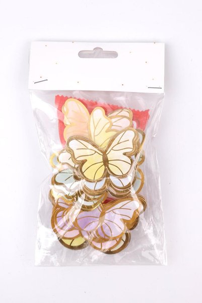 Le Mabelle Multicolored 60 Butterfly Party Ornament