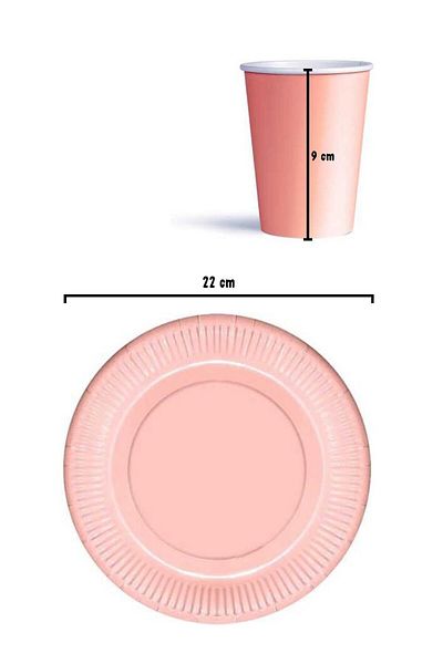Le Mabelle Σετ 8 τεμαχίων πιατέλας Salmon