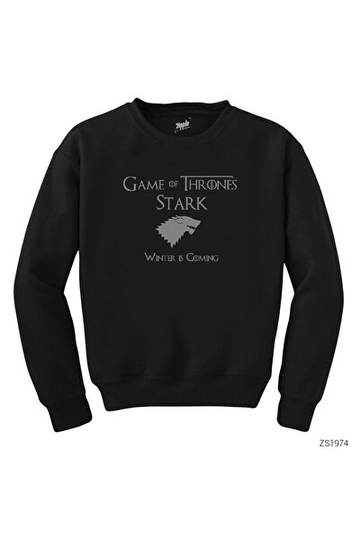 WAKHA سويت شيرت جيم أوف ثرونز ستارك باللون الأسود
