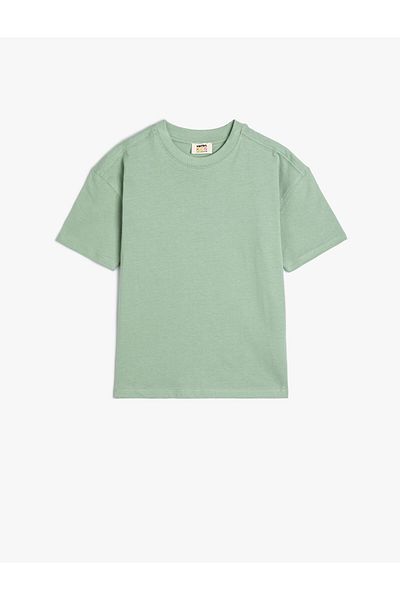 Koton Tricou de bază din bumbac cu mânecă scurtă