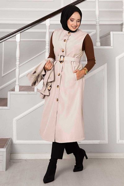 EBRUTESETTÜR Trench Coat with Double Bolero