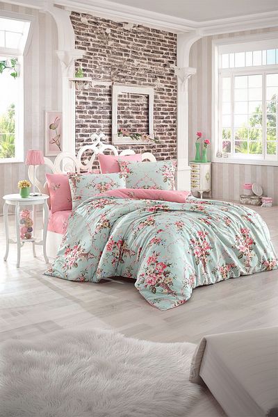 Eponj Home Set cuvertură de pilota Mature Double Space-roz mentă
