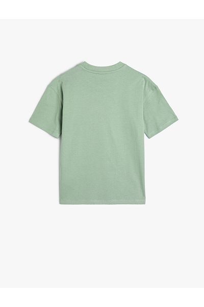 Koton Tricou de bază din bumbac cu mânecă scurtă