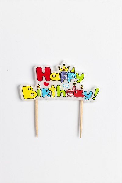 Le Mabelle Macaron Happy Birthday Candle Set