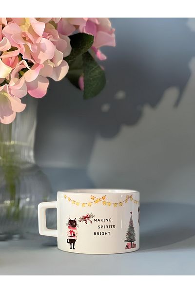 karakush New Year Christmas Themed Mug