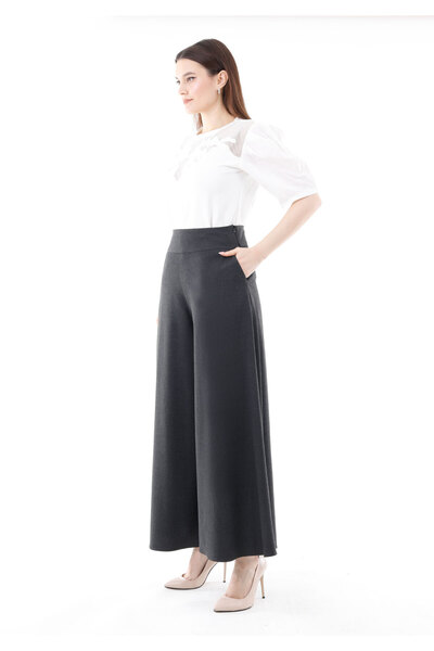 G-Line A-Line High Waist Wide Palazzo Trousers