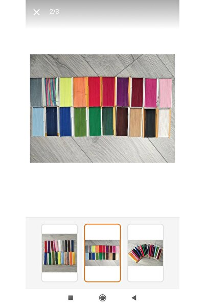 hobi outdoor Paracord Microkord 1 Mm Paraşüt Ipi 20 Renk 3 Er Metre Toplam 60...