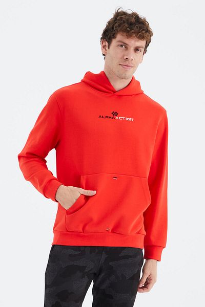 TOMMY LIFE Ανδρικό φούτερ Fiesta Hooded Kangaroo Pocket Detailed Comfortable Fit - 88280