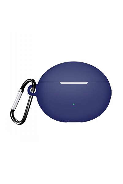 Gpack Huawei Freebuds 6i Uyumlu Kılıf Mat Kancalı Silikon SF13 Lacivert