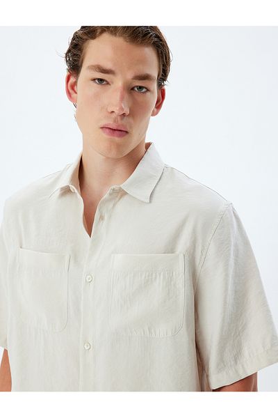 Koton Short Sleeve Basic Shirt - Pocketed