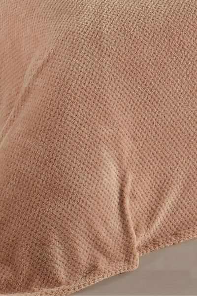 LADYNİL Κουβέρτα Wellsoft - Διπλό κάλυμμα, 220x230cm, 2 Μπεζ Μαξιλαροθήκες Ριχτάρι - 45x45cm