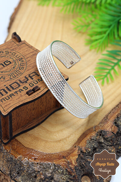 Midyat Nurtaş Gümüş Yöresel Zarif Model Telkari 925 Ayar Gümüş Kadın Bilezik 201023360