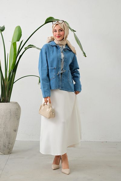 lurex moda Jachetă scurtă de blugi