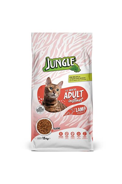 Jungle Kuzulu Yetişkin Kedi Maması 15 kg