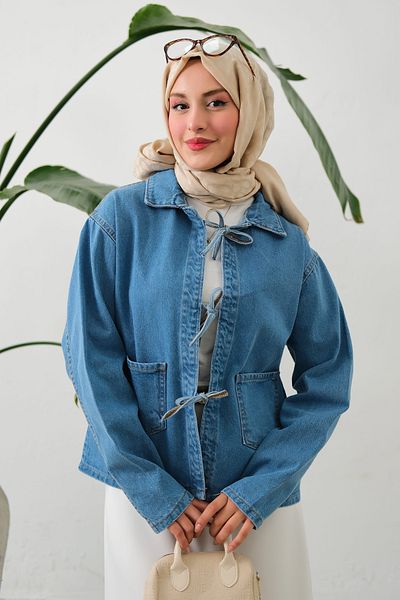 lurex moda Jachetă scurtă de blugi
