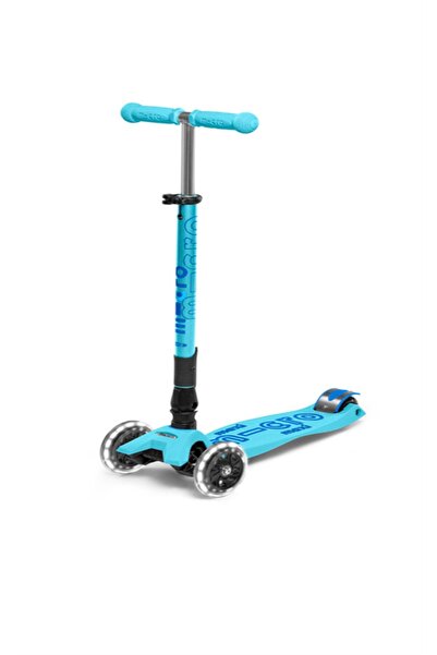 Micro Scooter MAXI MICRO DELUXE FOLDABLE BRIGHT BLUE (LED)