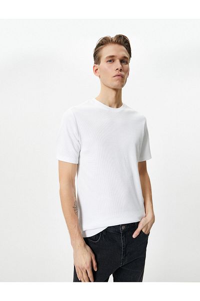 Koton Ανδρικό T-shirt 4sam10272hk Λευκό
