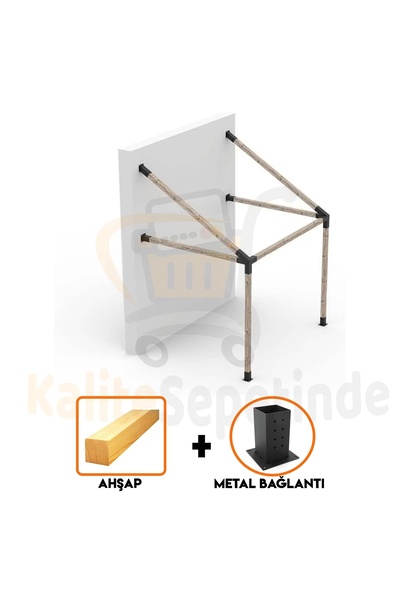 Kalite Sepetinde BAHÇE AHŞAP KAMELYA ÇARDAK YAPI SETİ KOMPLE SET