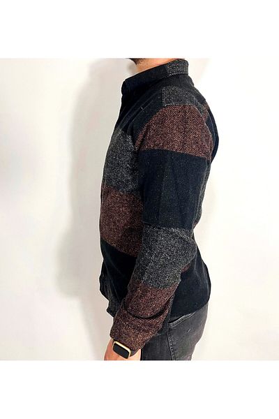 Sobe Hediyelik Мъжка зимна риза Lumberjack Slim Fit