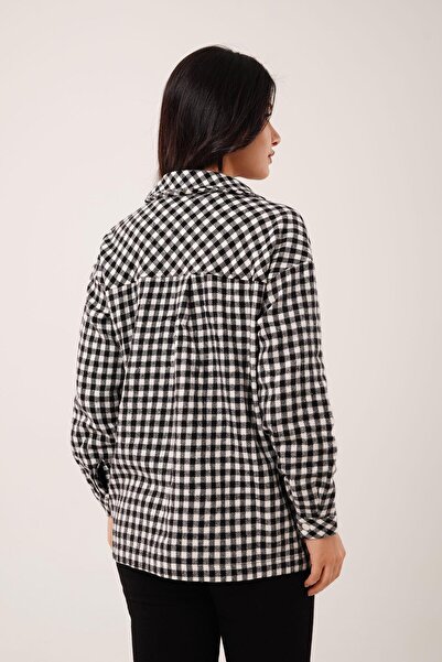 Hipo Trend Картатий картатий кишеневий екранний лісорубний сорочковий піджак