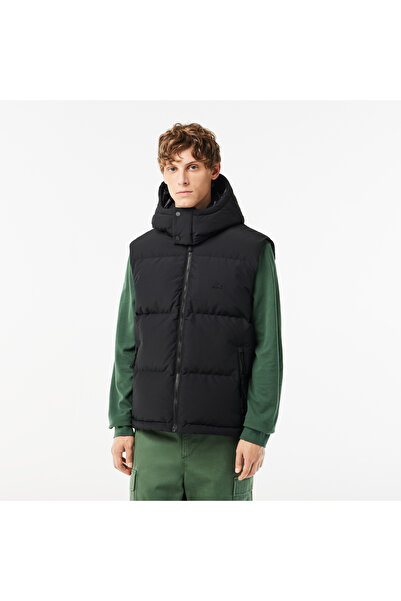 Lacoste Erkek Kapitone Siyah Yelek