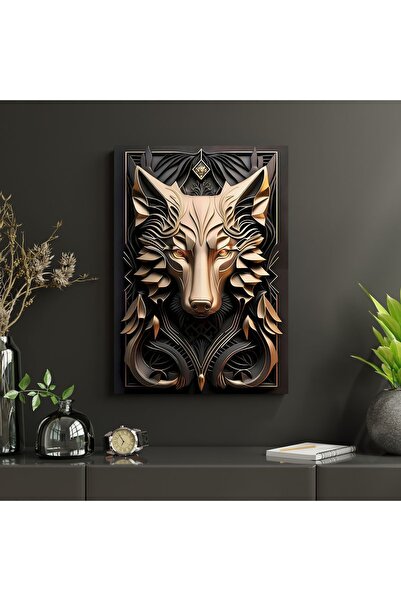 3D WOLF CANVAS WALL PAINTING