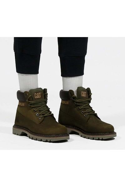 Cat 015g 100095   Colorado Unisex Erpıllar Boots - Khaki Leather