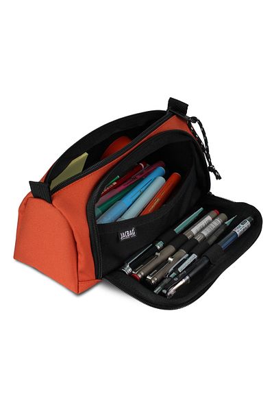Jacbag Prime XL Τσάντα με στυλό δύο τμημάτων με λαστιχένιο στήριγμα - Πορτοκαλί (Γυναικεία/Κορίτσια)