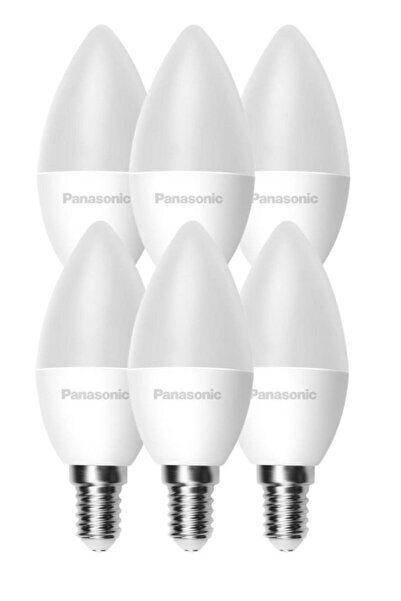 PANASONIC 6,5W (50W) Led Mum Ampul Sarı 2700K - E14 6 Adet Avize Lambası