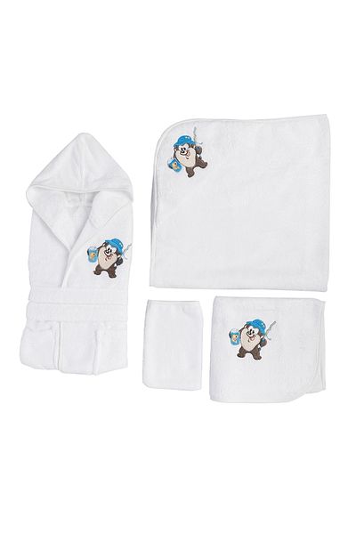 Özdilek Tazmania Bachelor Embroidered Bamboo Newborn Baby Set