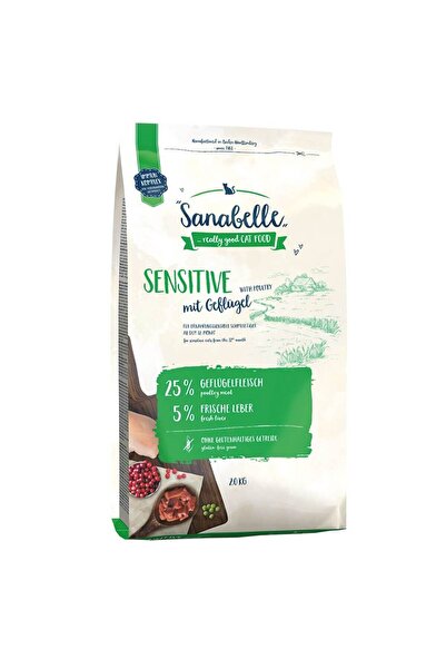 Sanabelle Sensitive With Fresh Poultry Hassas Tüylü Kedi Maması 2 Kg