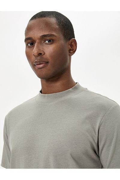 Koton Basic T-Shirt Crew Neck Short Sleeve Slim Fit Cotton