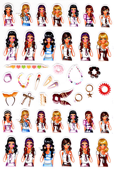 Limmy Планувальник-блокнот розміром А4 для дівчаток - рельєфні наклейки (lim528)