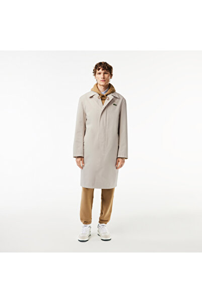 Lacoste Erkek Gömlek Yaka Açık Gri Trençkot