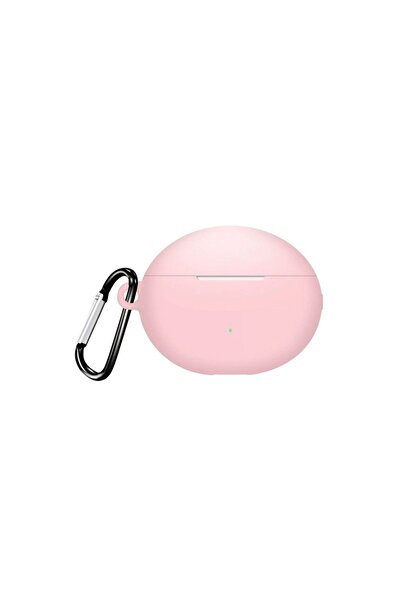 Gpack Huawei Freebuds 6i Uyumlu Kılıf Mat Kancalı Silikon SF13 Pembe