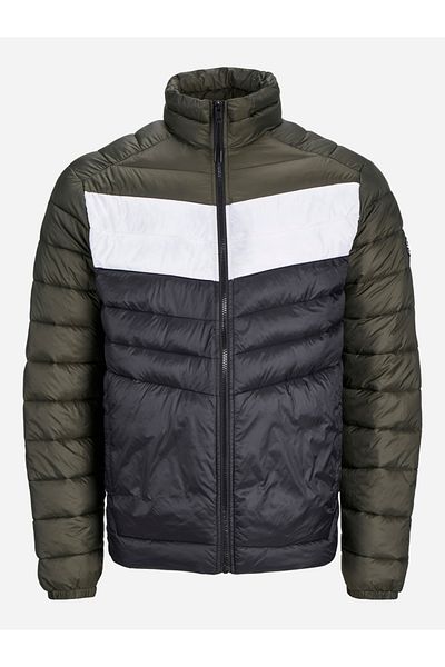 Jack & Jones سترة مبطنة بسحاب كامل بألوان متعددة
