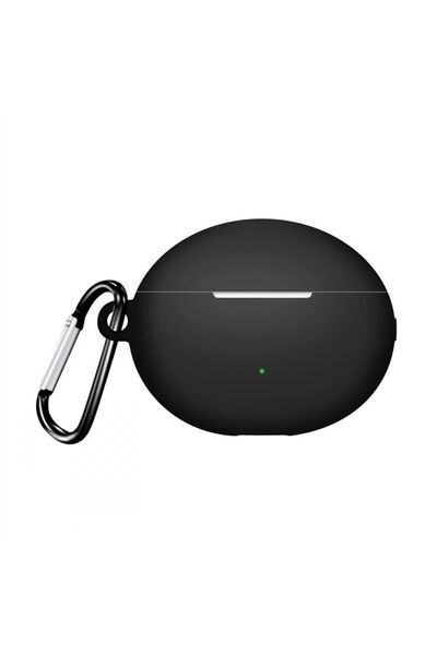 Gpack Huawei Freebuds 6i Uyumlu Kılıf Mat Kancalı Silikon SF13 Siyah