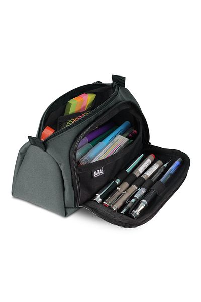 Jacbag Prime XL Rubber Στήριγμα δύο θέσεων Γκρι ανδρική τσάντα μολυβιού