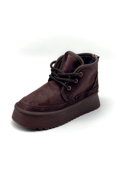 Shoebutik Μποτάκια Lolly Bitter Brown Suede