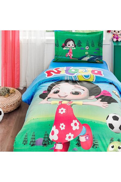 Prime Sleeks طقم لحاف فردي للأطفال - 100% قطن، نيلويا مرخص، 160x220 سم