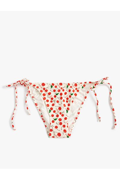Koton Bikinihose mit String und Frucht-Print – gefüttert