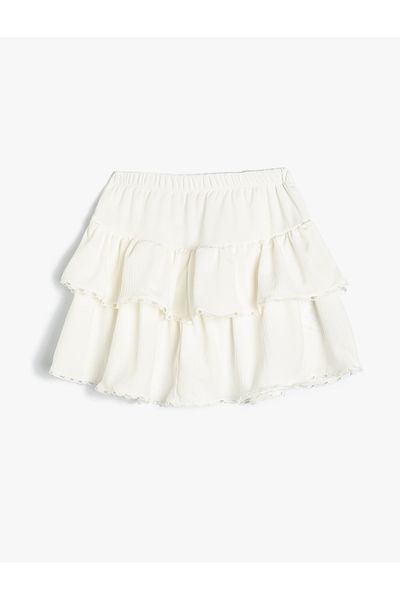 Koton Fustă mini stratificată cu talie elastică