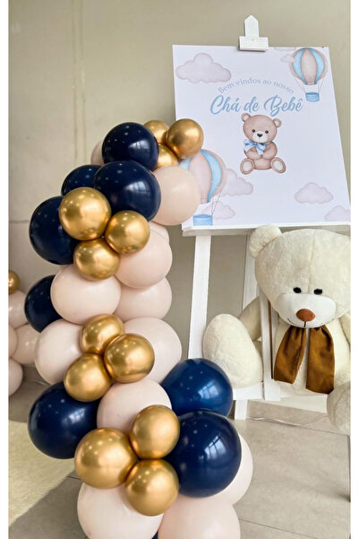 Çemrek Süs Parti Нічний синій морський пісок Золотий хромований набір ланцюжк...