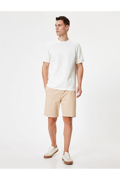 Koton Bermudashorts aus Baumwollcanvas – elastischer Bund und Taschendetail