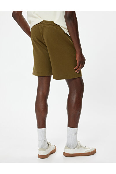 Koton Βαμβακερό σορτς βερμούδα - με δαντέλα στη μέση και λεπτομέρεια τσέπης