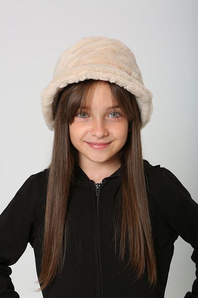 REMSA Dětská čepice Bucket - Rkş-Ç-01-Béžová