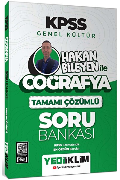 Yediiklim Yayınları 2025 Kpss Genel Kültür Coğrafya Hakan Bileyen Ile Tamamı ...