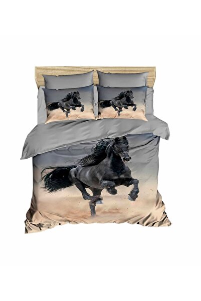 Fabeteks Black 3D Digital - Double Duvet Cover Set