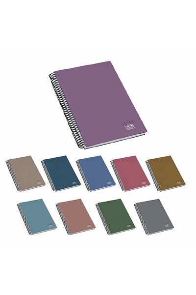 Mikro 17x24 Cool Metallic Spiral Hard Cover - Striped Defte